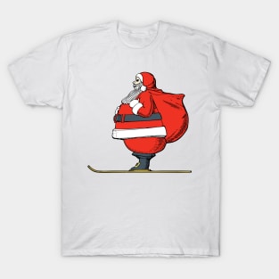 Skiing Santa T-Shirt